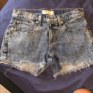 Women’s denim distressed shorts